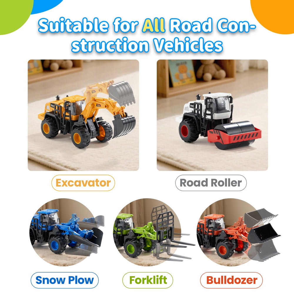 Dimoarch road roller toy truck aids pushing on multiple floors.