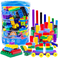 Dimple Building Blocks showing a house and car scene for imaginative play and learning