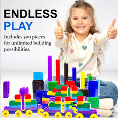Dimple Building Blocks interlocking design builds durable constructions and spatial thinking