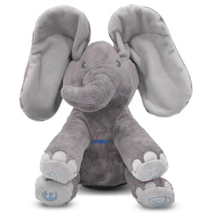 Dimple Emery elephant ears move to reveal eyes during interactive play.