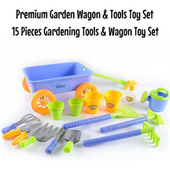 Dimple blue tools set with non-slip handles for little hands