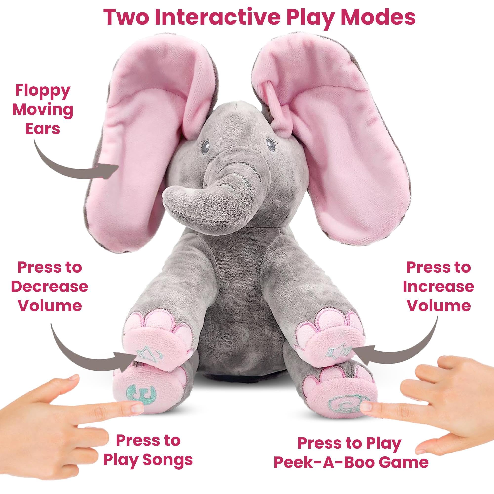 Dimple Kaia nursery decor toy adds soft color to a baby’s room.