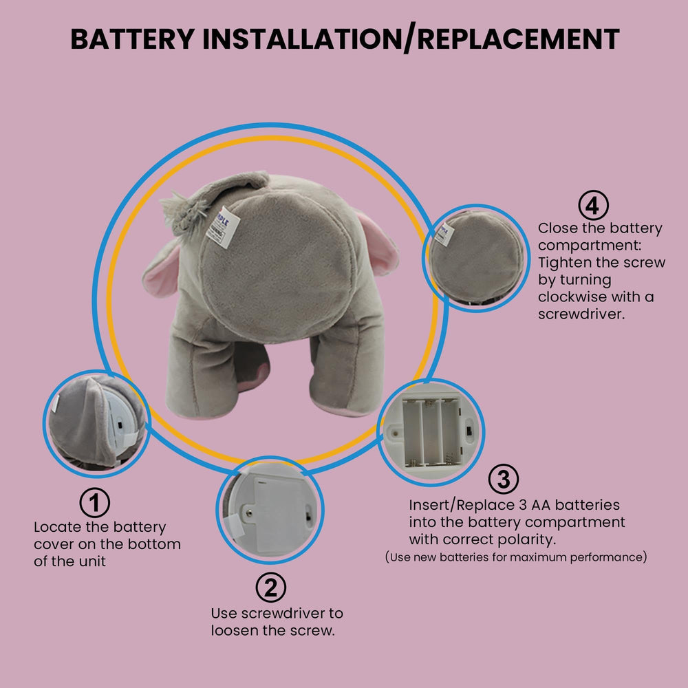 Dimple Kaia sensory development elephant showcases tactile exploration and delight.