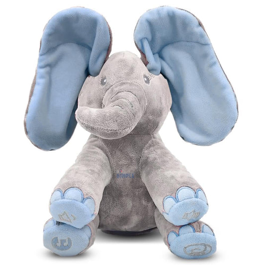 Dimple Kyle elephant toy left-foot peekaboo feature for interactive play