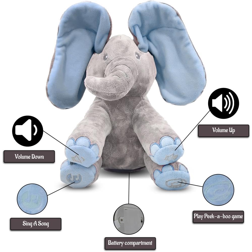 Dimple Kyle Elephant Toy soft fabric close-up highlighting cuddle-friendly texture.