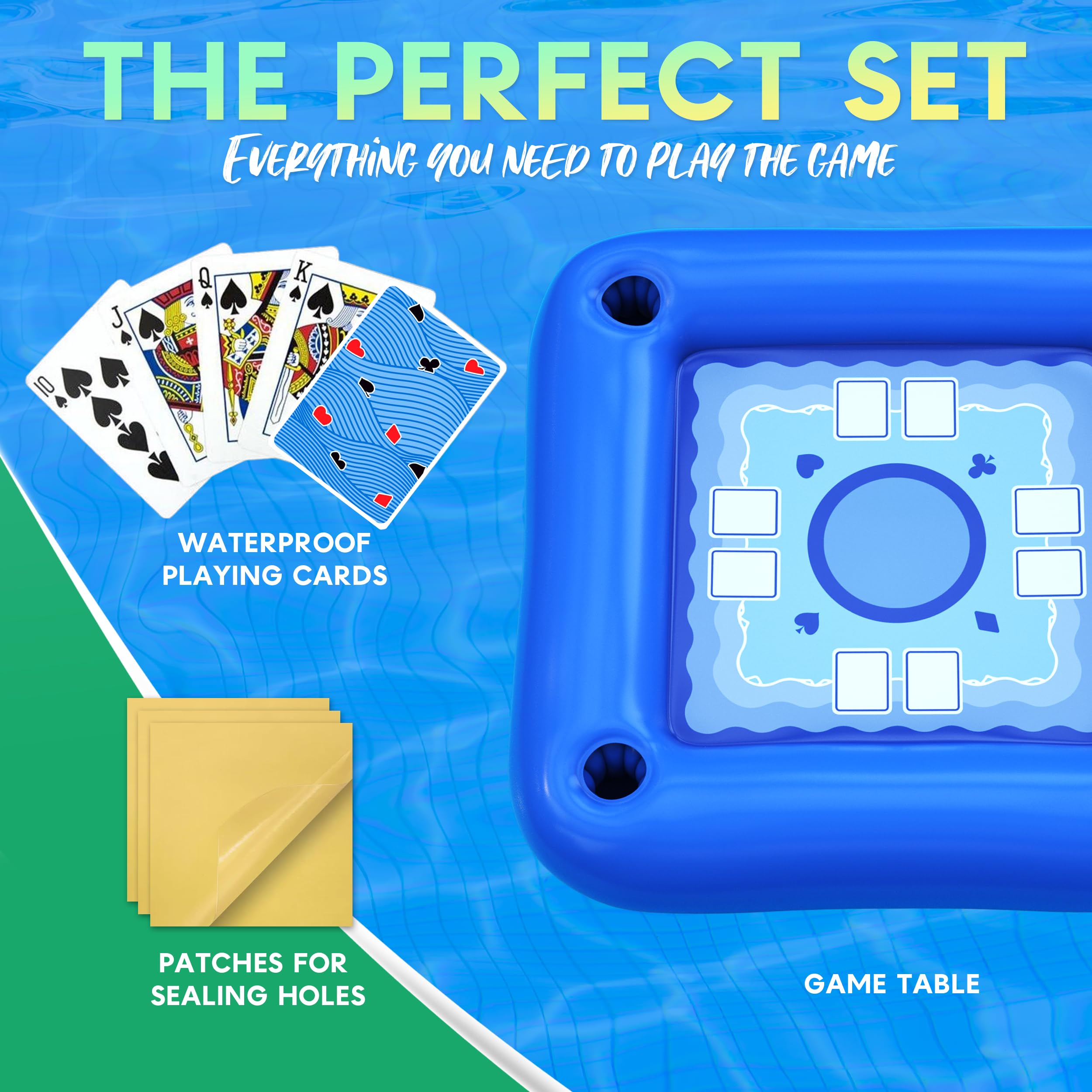 DIMROM foldable inflatable pool table inflates quickly for instant fun
