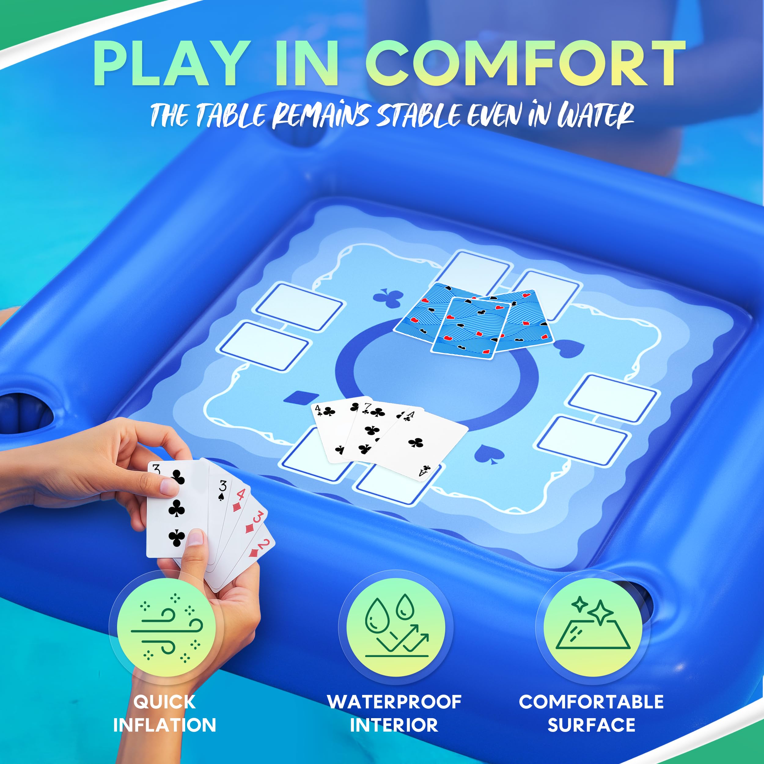 DIMROM pool party setup creates snack-friendly, drink-friendly water fun