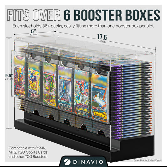 Dinavio Crafthouse clear acrylic body, showcasing boosters for quick visibility and selection.