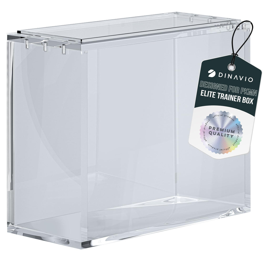 Dinavio Crafthouse ETB front view display case with crystal clear visibility.