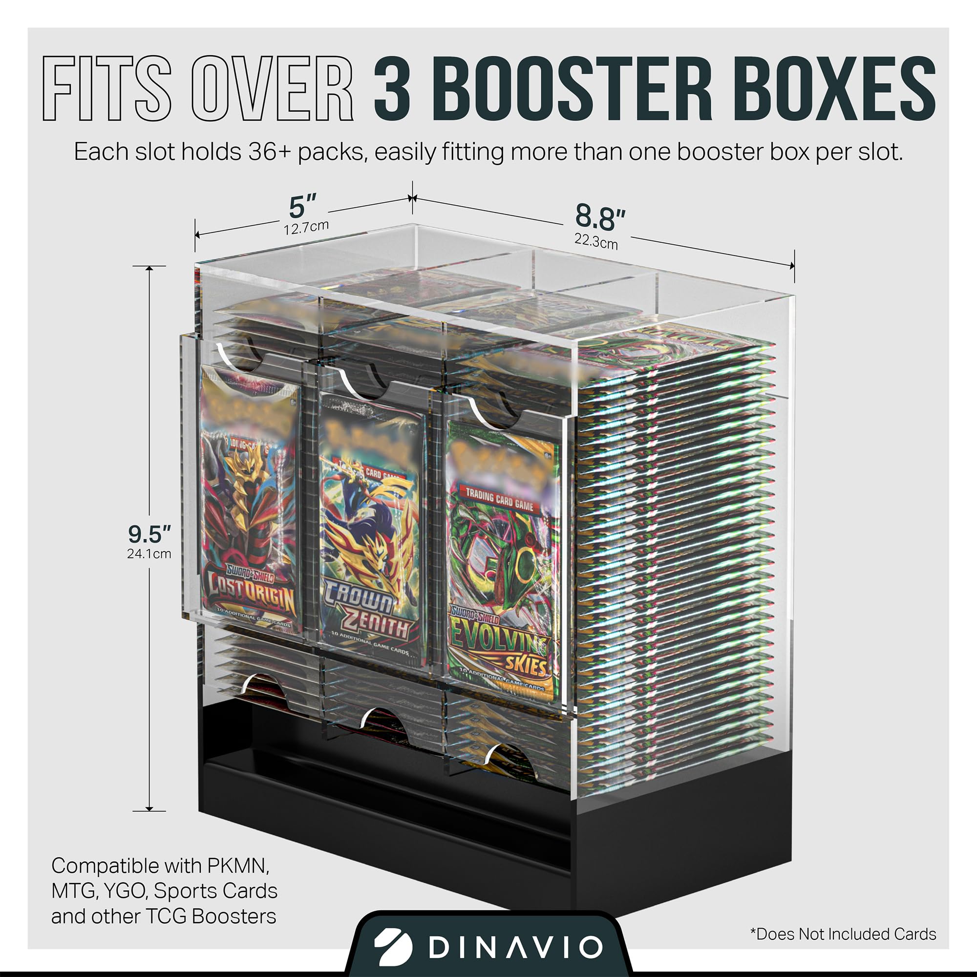 Dinavio Crafthouse dispenser with open-front access for quick booster grabs.