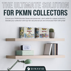 Dinavio Crafthouse PKMN booster box case stacked display demonstrates scalable collection