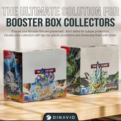 Dinavio Crafthouse closed enclosure keeps booster boxes neatly displayed.