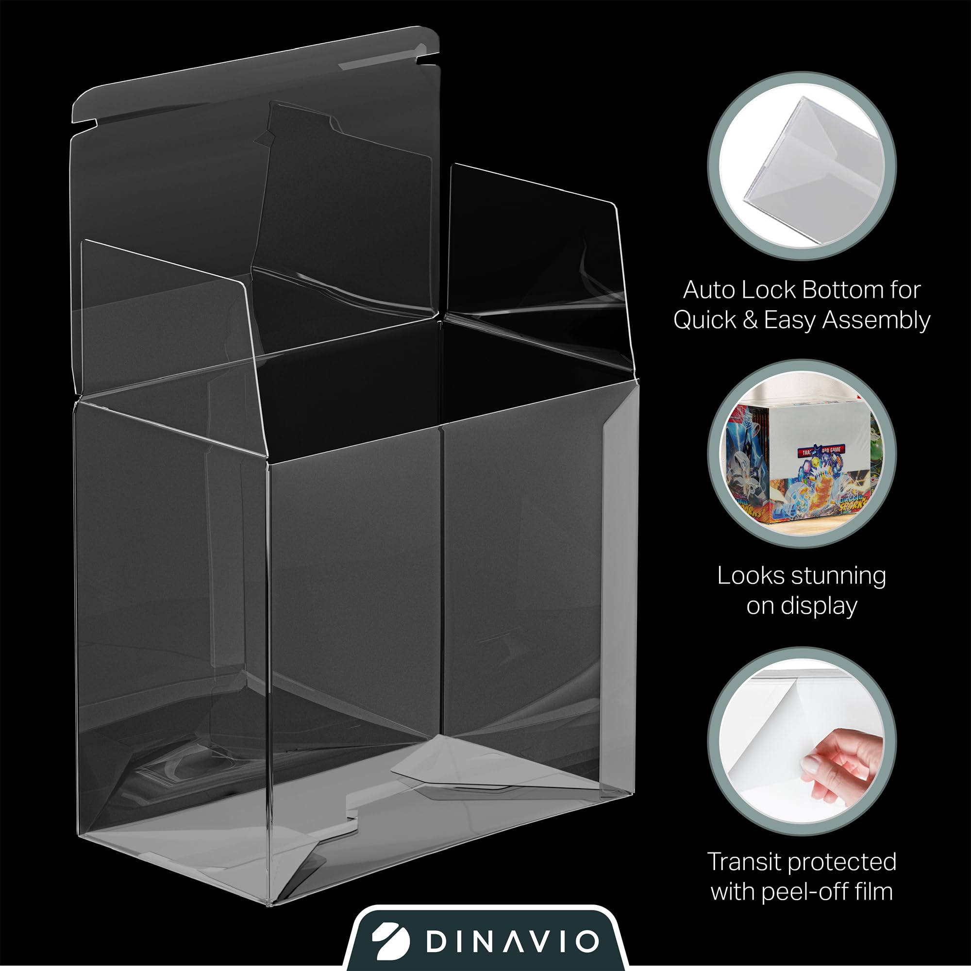 Dinavio Crafthouse precise dimensions provide snug fit for booster boxes.