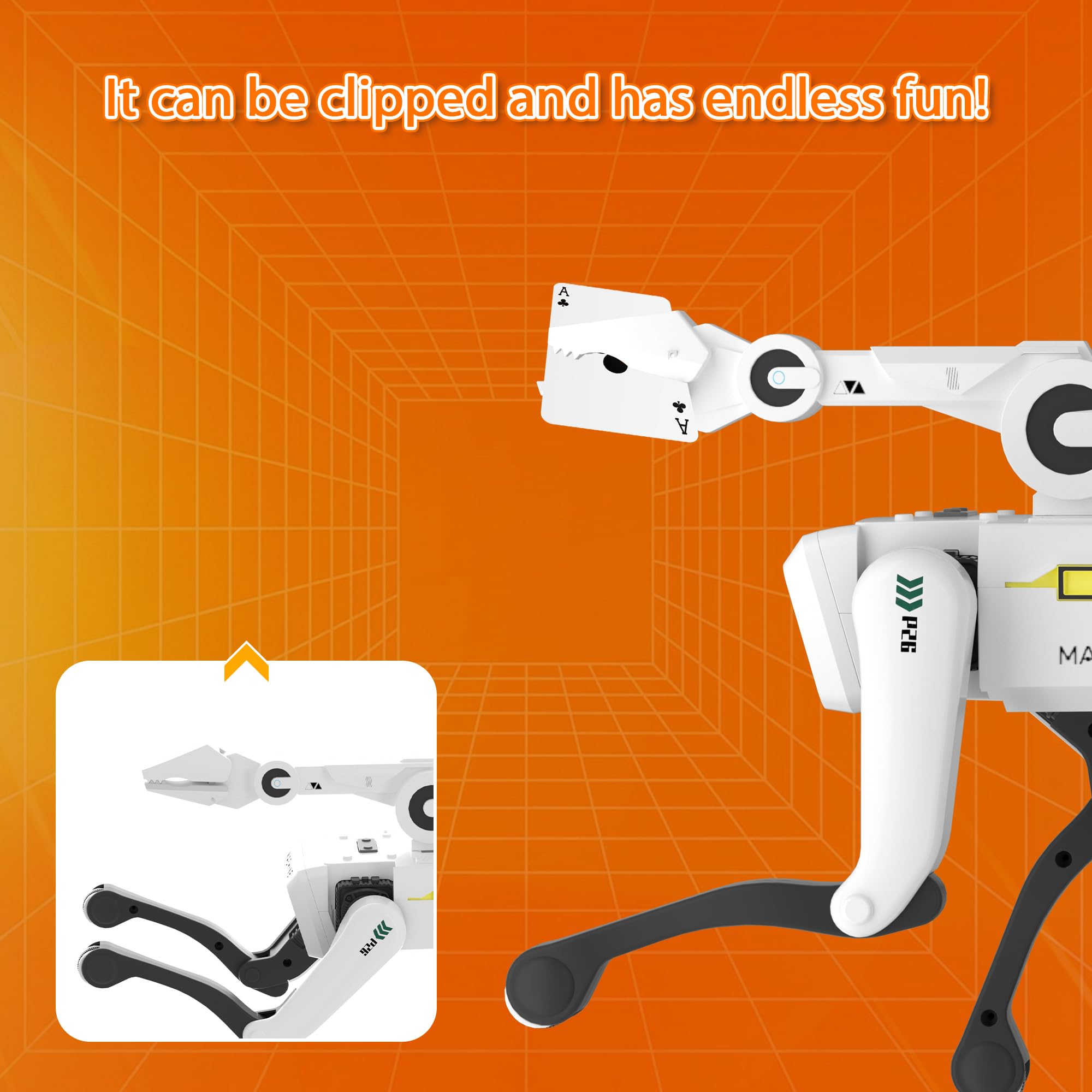 Dingdongwu Robot Dog coding-mode enables kid creativity.