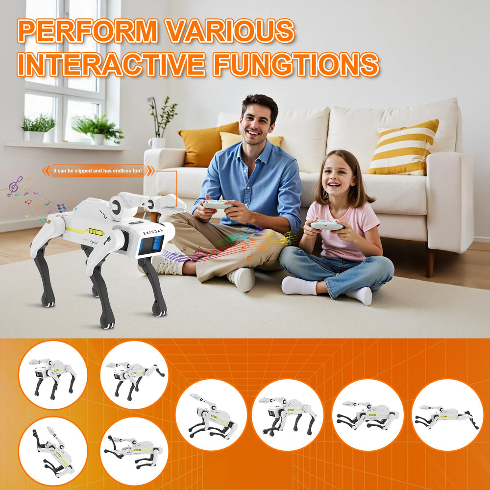 Dingdongwu Robot Dog remote-control shot shows responsive play.