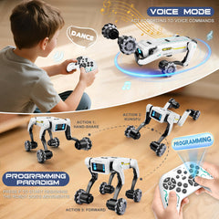 Dingdongwu Smart Robot Dog performing bionic actions for lifelike fun.