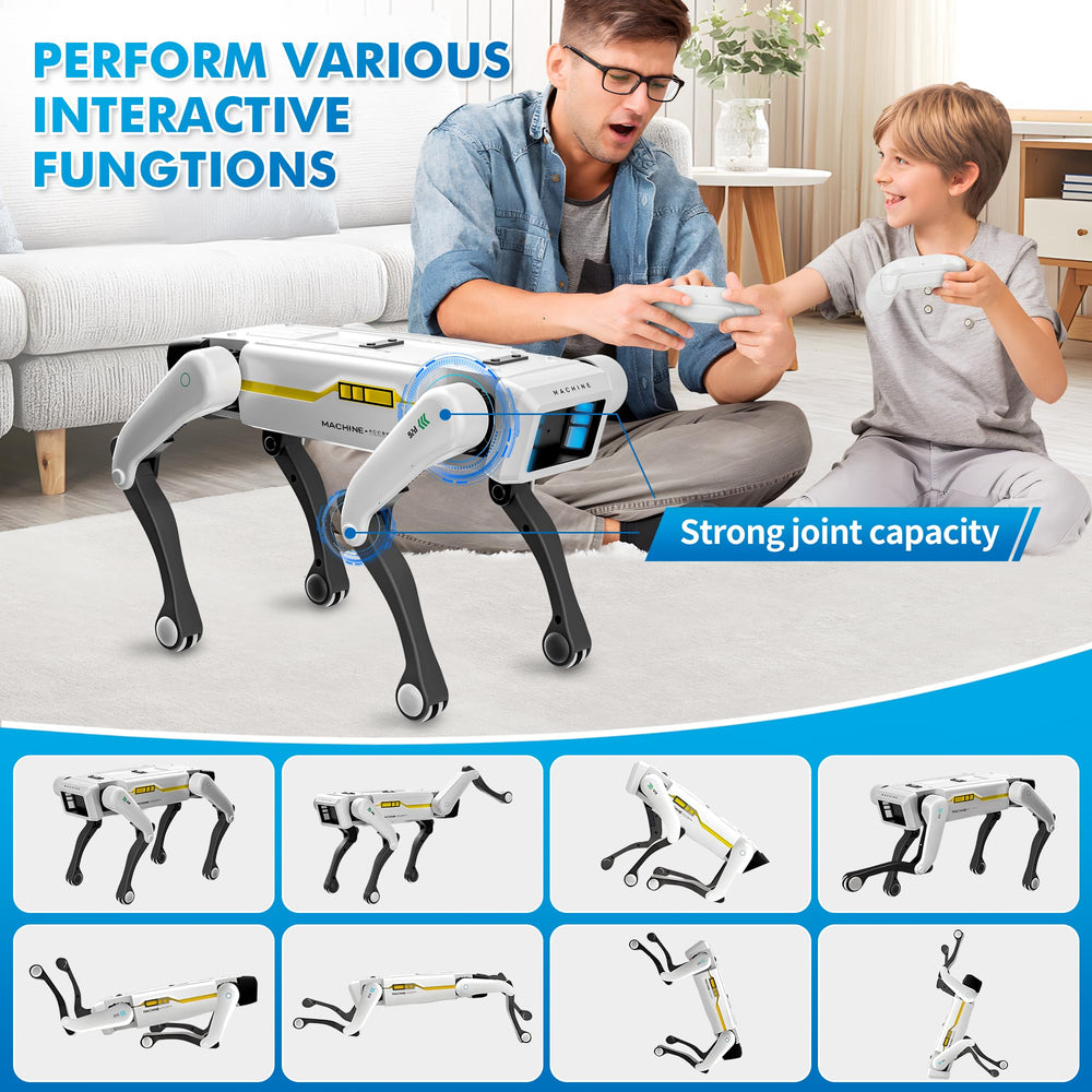 Dingdongwu robot dog charging indicator shows readiness during use