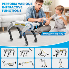 Dingdongwu robot dog charging indicator shows readiness during use