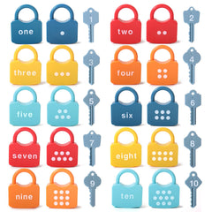 Dinhon matching locks promote fine motor skills through hands-on play