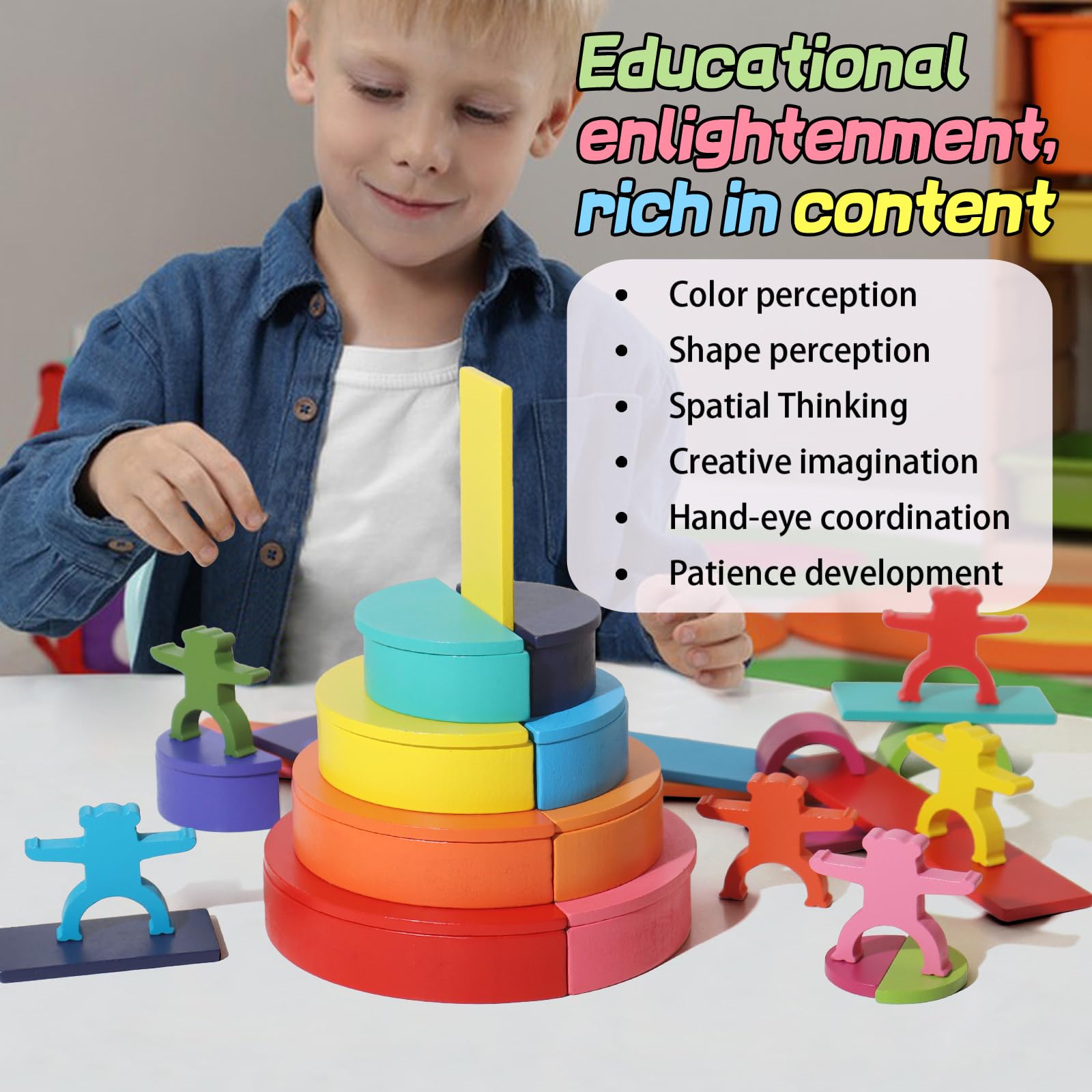 Dinhon stacking dolls invite social play and cooperative imaginative storytelling