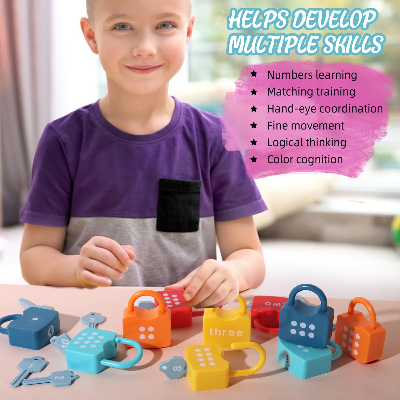 Dinhon safe, smooth-edged construction ensures safe play for toddlers
