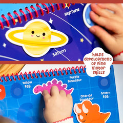 Dino Mini velcro pieces offer hands-on matching and puzzle play