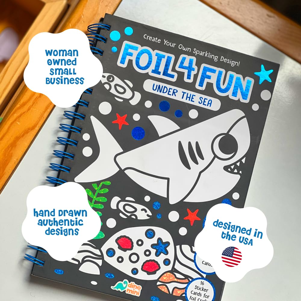 DINO MINI Foil4Fun includes 80 foil sheets for dazzling designs.
