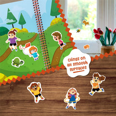 DINO MINI Stick4Ever Jelly Stickers close-up, 50 reusable stickers for mess-free play