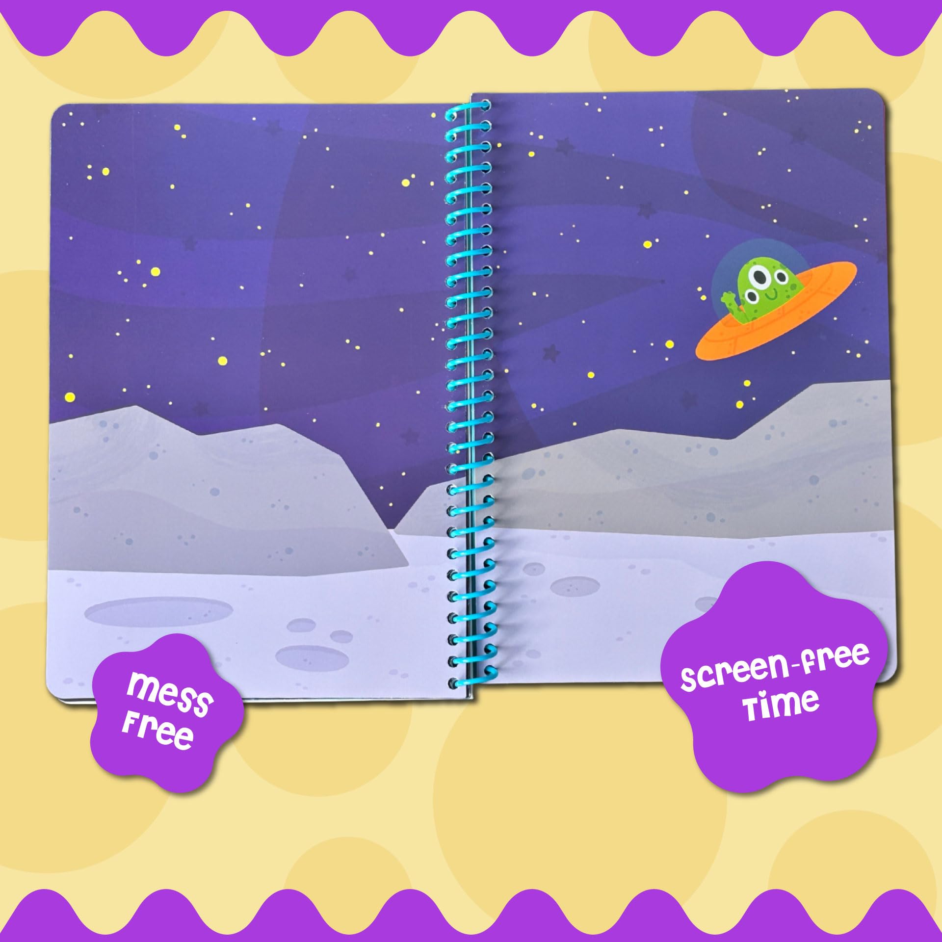 Dino Mini Stick4Ever jelly stickers – space theme, washable and reusable for toddlers.
