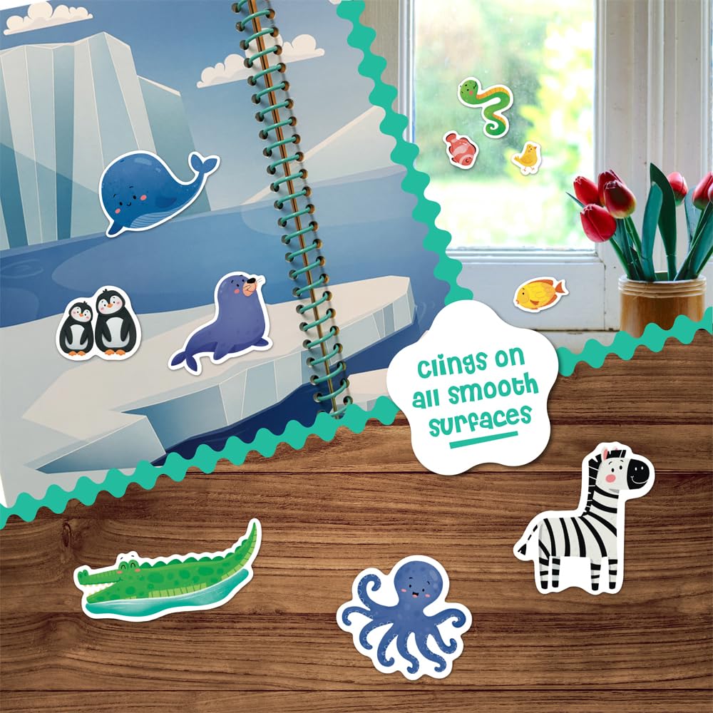 Closeup of waterproof jelly stickers from Dino Mini Stick4Ever