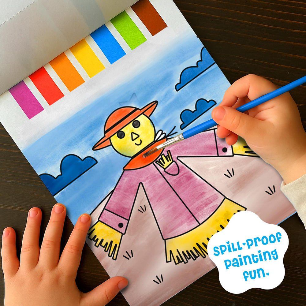 Dino Mini brushes included for simple spill-free painting sessions