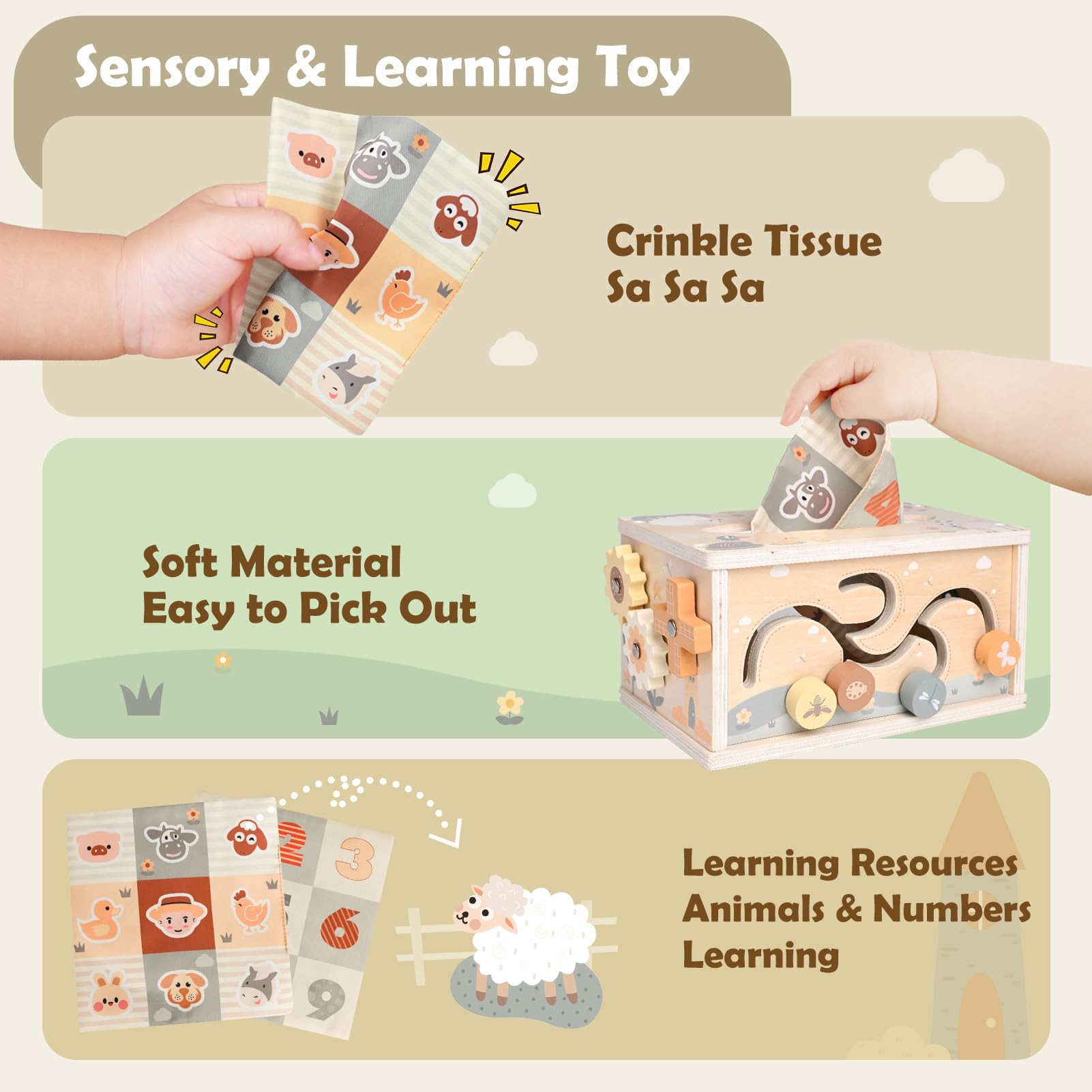 DINORUN worms highlight manipulation and hand-eye coordination during play.