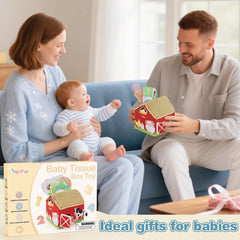 DINORUN soft fabric tissue box is safe on carpets and floors.