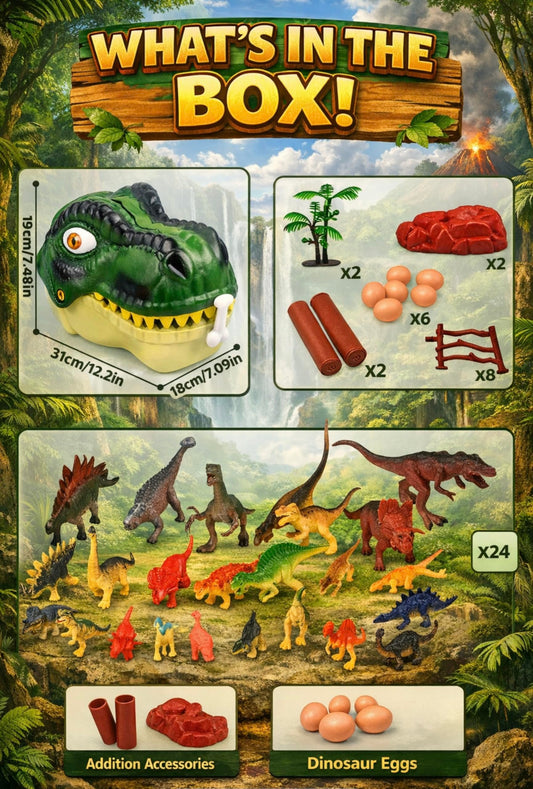 Dinosaur World Playset eggs for pretend hatching and discovery during playtime.
