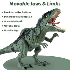 DINOSAURS'ISLAND Giganotosaurus jaw movement enables dynamic battle scenes