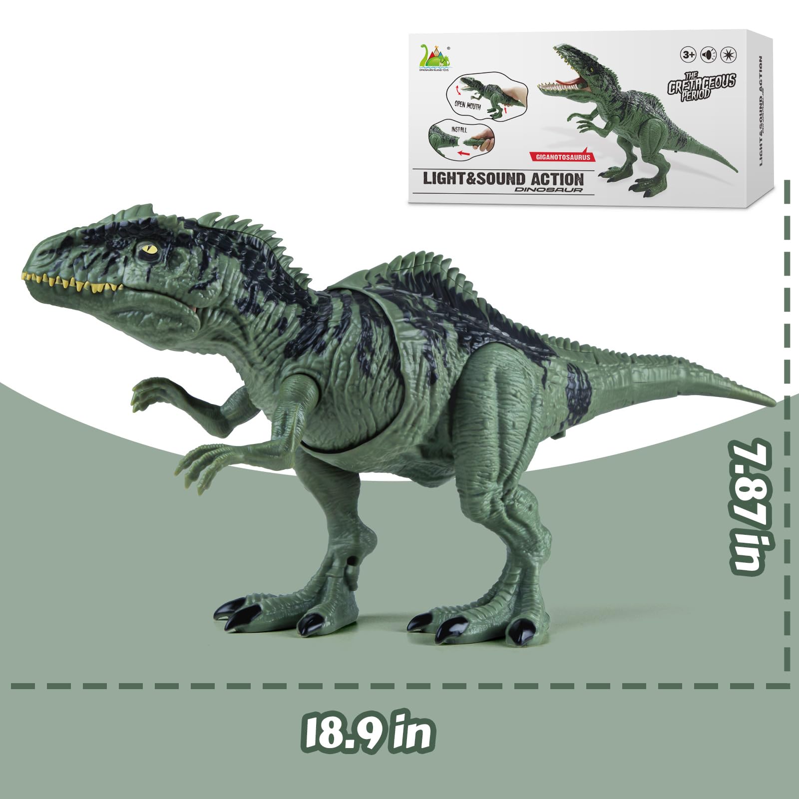 DINOSAURS'ISLAND Giganotosaurus non-toxic materials ensure safe playtime