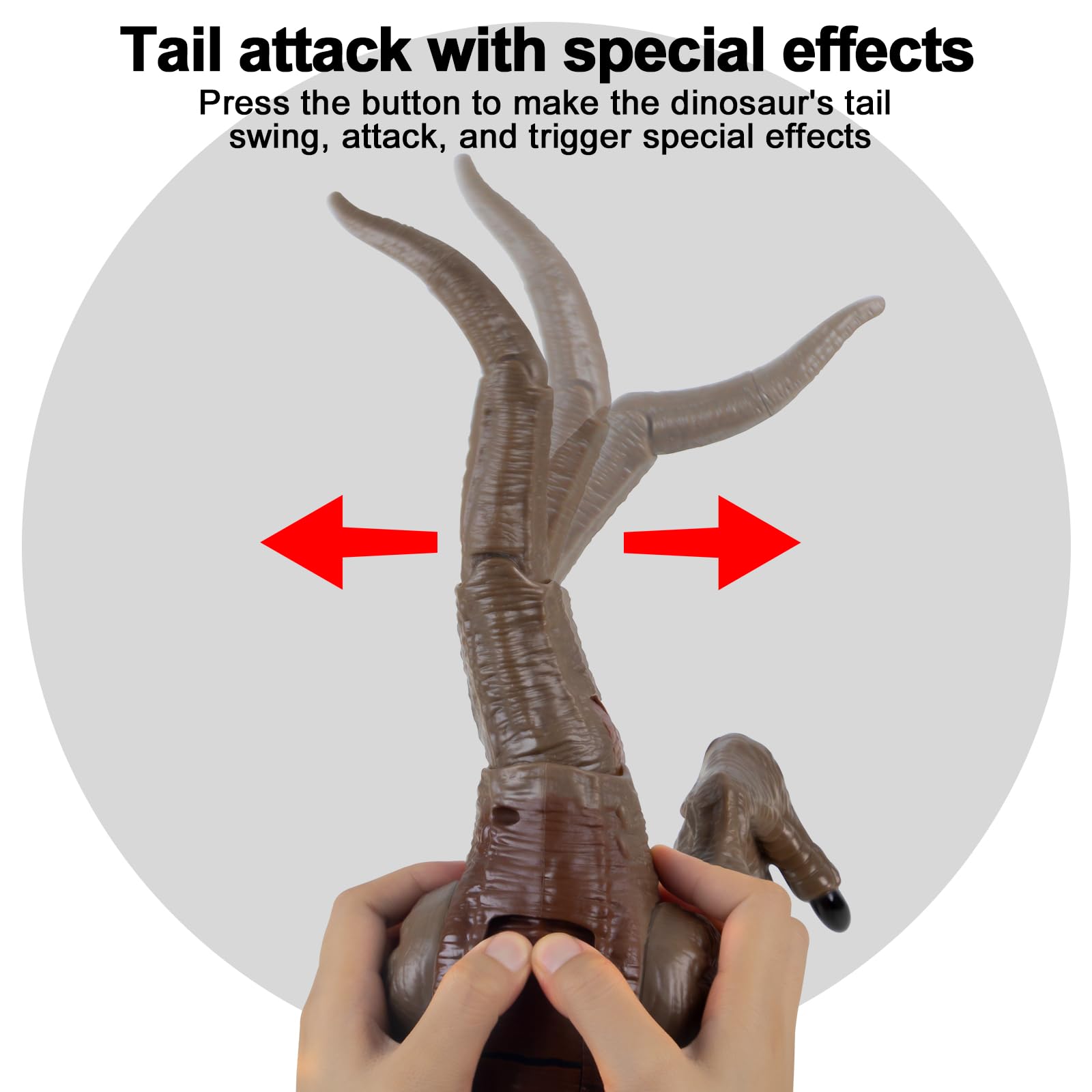 DINOSAURS'ISLAND TOYS Tyrannosaurus Rex neck attack demonstrates precision pose for dramatic scenes
