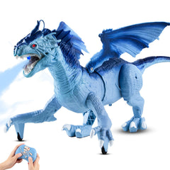 DINOSAURS'ISLAND TOYS dragon blue 360-degree head sway for immersive play