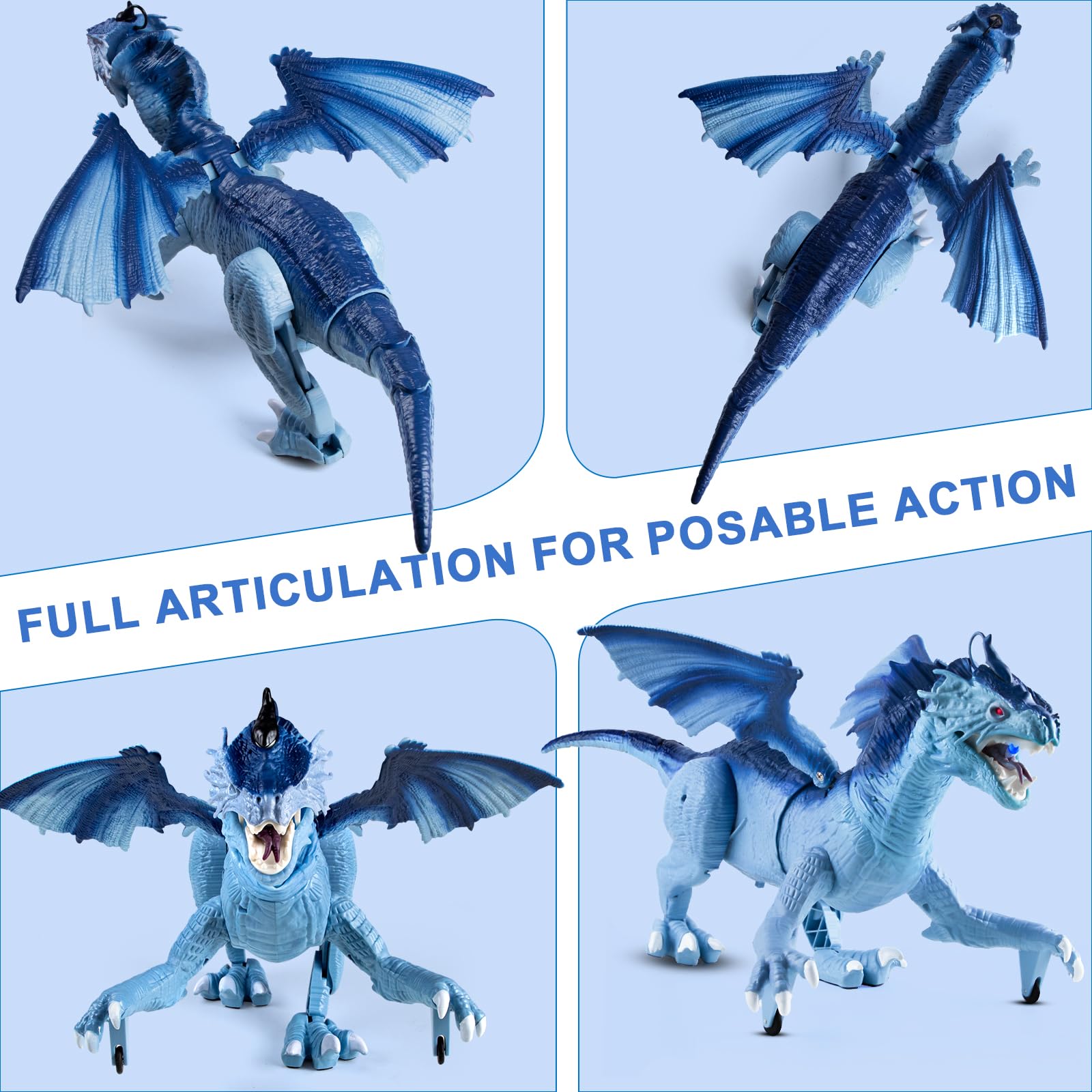 DINOSAURS'ISLAND TOYS dragon blue roars for dynamic playtime