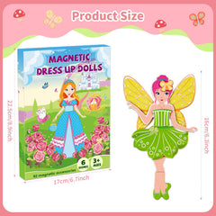 DINSUMRUG mermaid dress-up dolls with magnetic accessories for storytelling