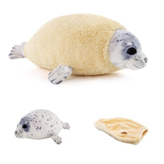 Dinyinor 20-inch molting seal plush pillow for cozy hugs and decor.