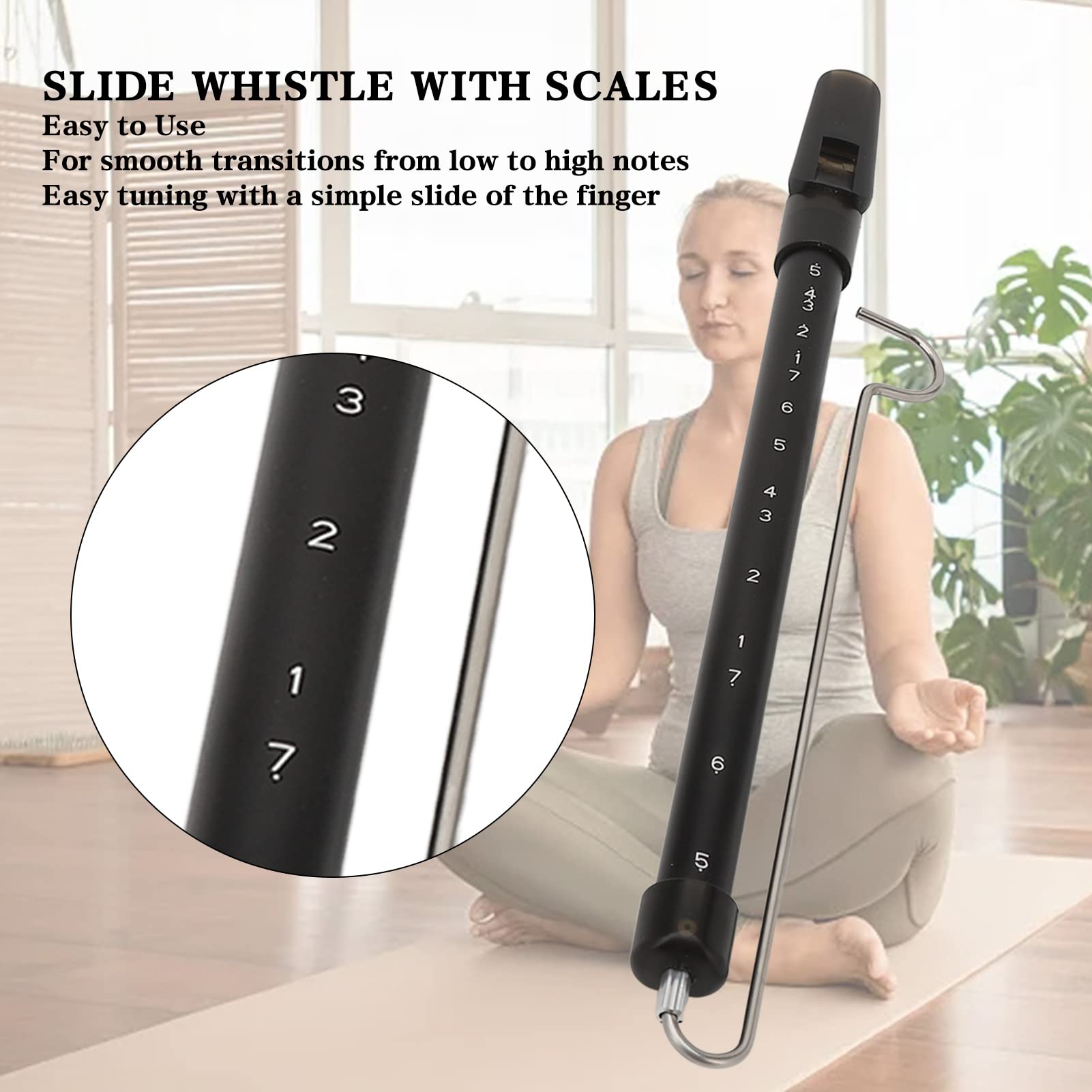 Dioche slide whistle used in a family music session for group fun and learning.