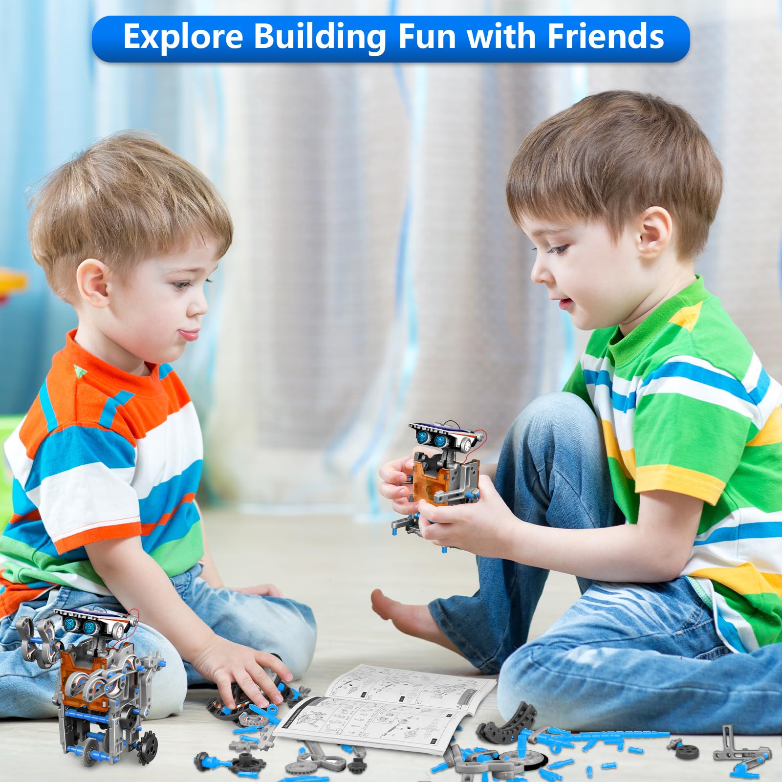 Dioju kid building robot instruction set offers guided learning paths.