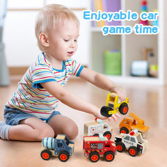 DIPALENT fire truck wooden car encourages creative scenarios and color recognition