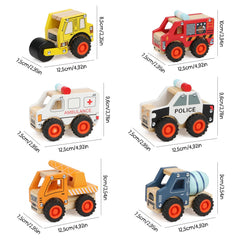 DIPALENT road roller wooden car enhances motor skills during busy play