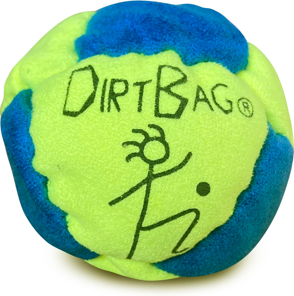 DIRTBAG All Star footbags in bright vivid colors for standout practice