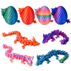 DIRMXRY dragon egg set showcasing four poseable eggs for creative play and gifting