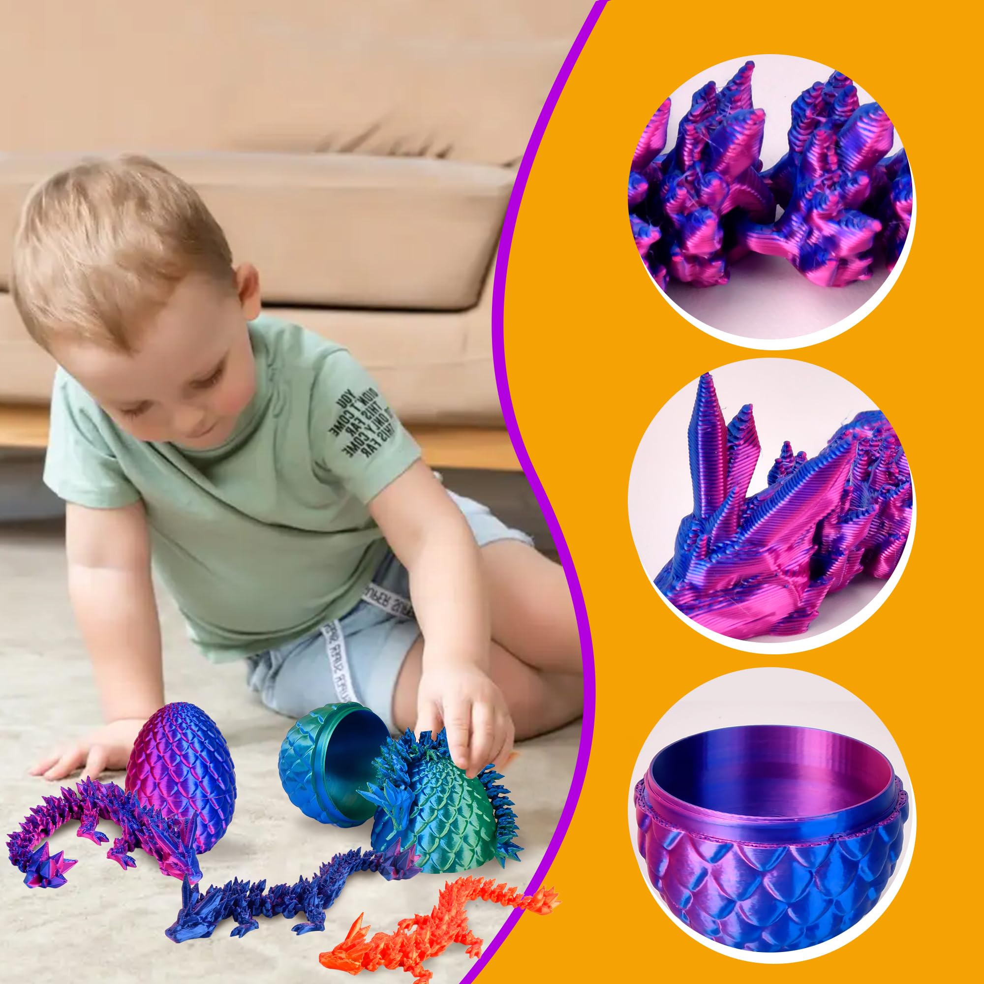 DIRMXRY kid-friendly dragon egg gift suitable for birthdays and holidays