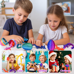 DIRMXRY vibrant colors on dragon eggs brighten desks and shelves