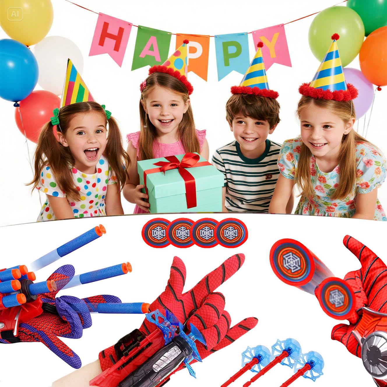 DisaHyns gift-ready spider web toy set for celebrations
